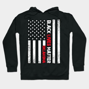 Oklahoma black lives matter Flag American Vintage Hoodie